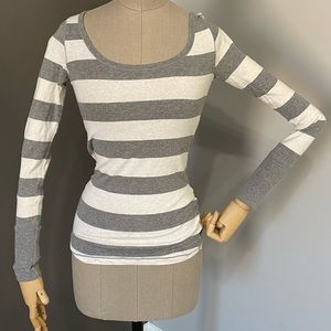 Aeropostale Stripe Stretch Long Sleeve